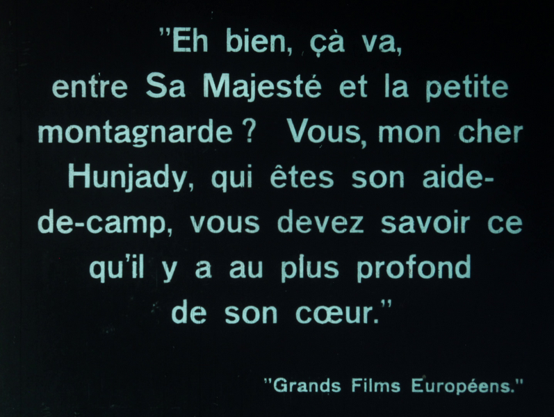 un carton titre du film