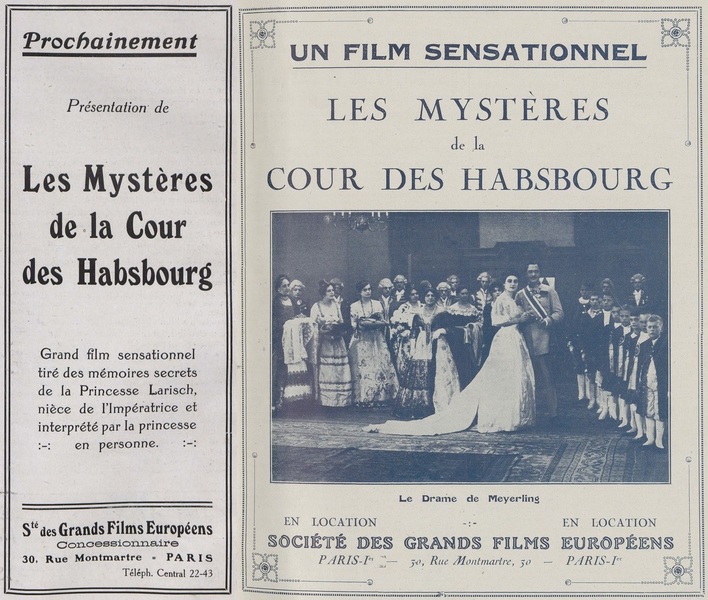 Publicité de presse de l'époque