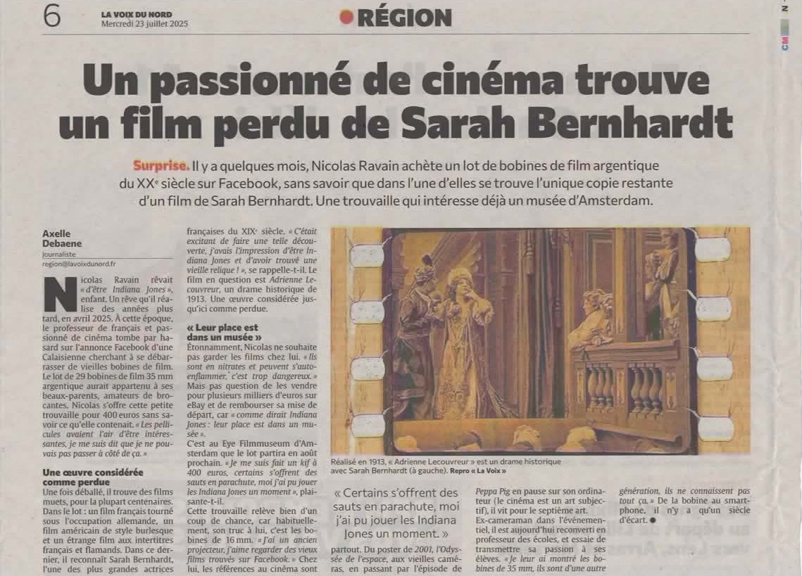 reproduction de l'article de la Voix du Nord