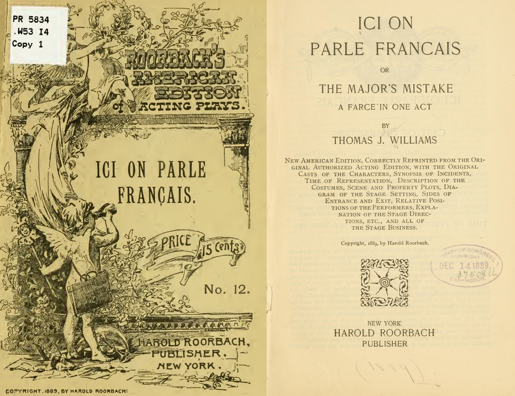 extraits de l'édition de la pièce en 1899