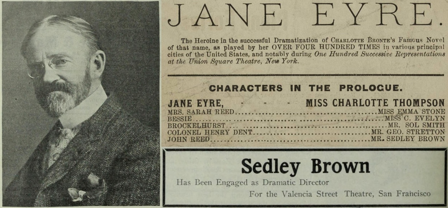 coupures de presse de l'époque à propos de Sedley Brown